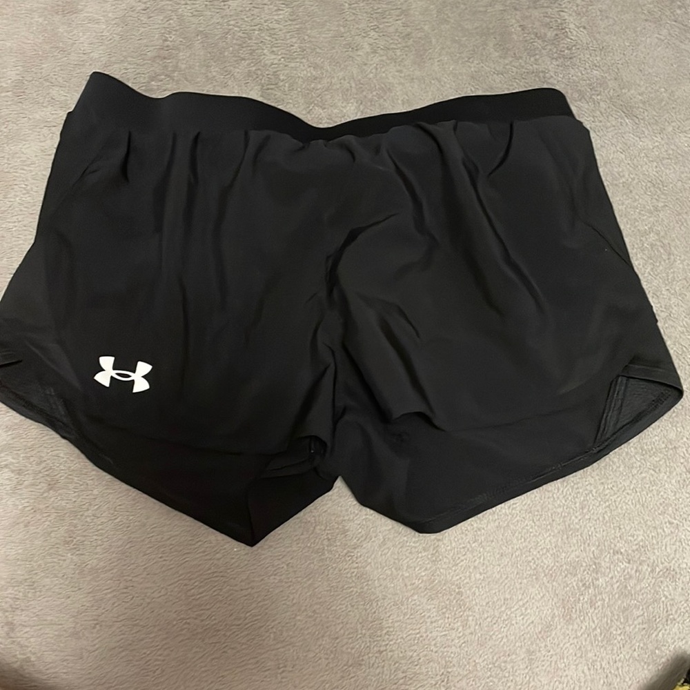 Girls black athletic shorts